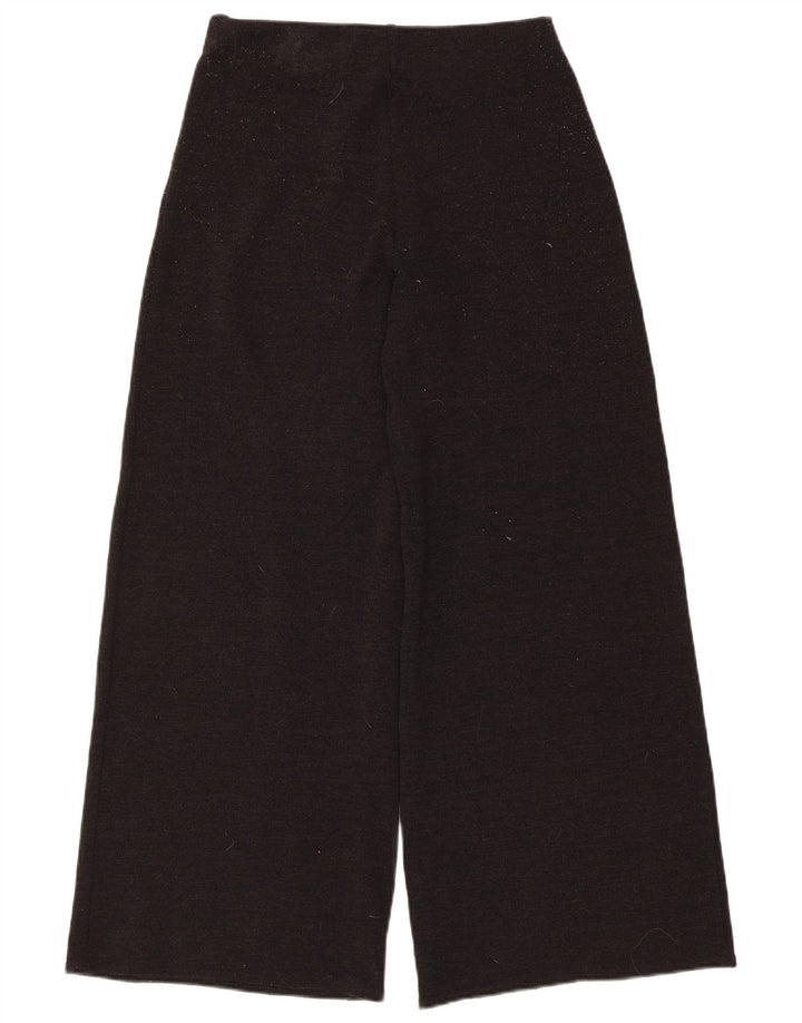 Pantaloni casual pentru femei cu picioare largi Zara Mediu L28 L28 Poliester negru