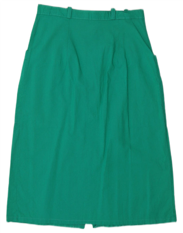 Fusta Midi Vintage Femei W28 Verde Mediu