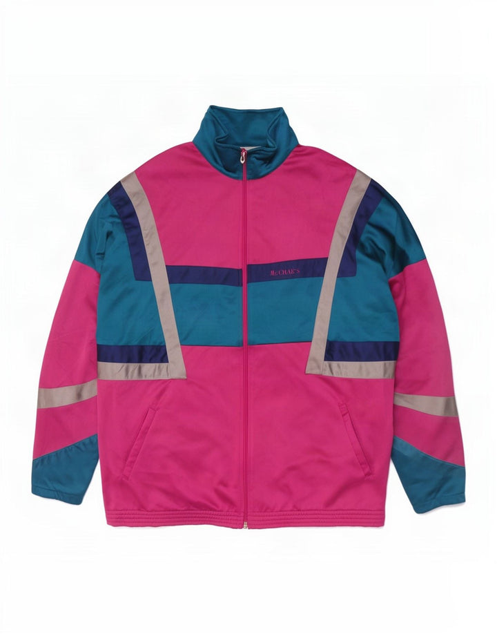 Jachetă de trening pentru bărbați Mc Crae's, XL, roz colorblock