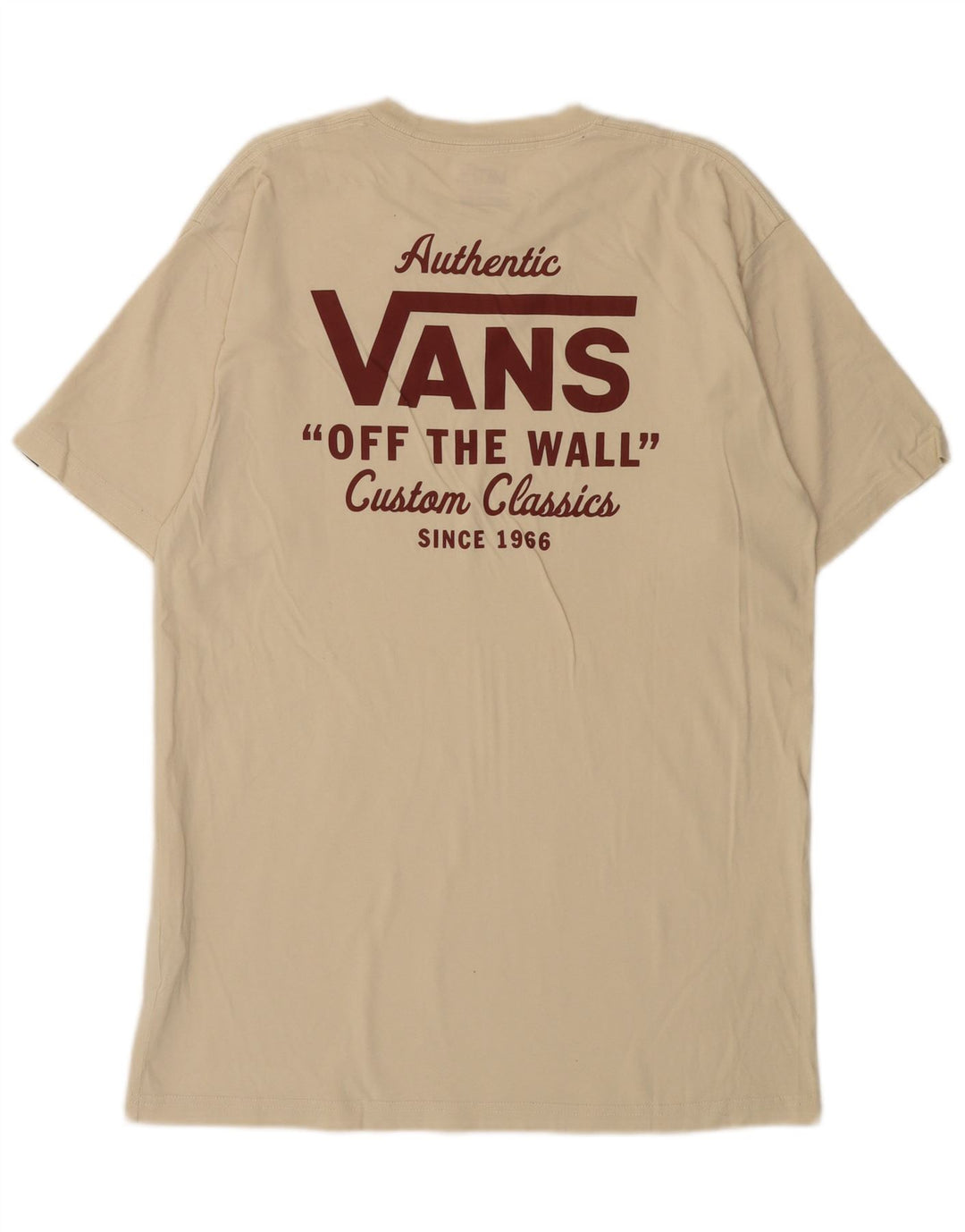 Tricou grafic Vans Classic Fit Top Bumbac Bej Mediu