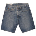 Pantaloni scurți din denim pentru femei Gas W29, bumbac albastru mediu
