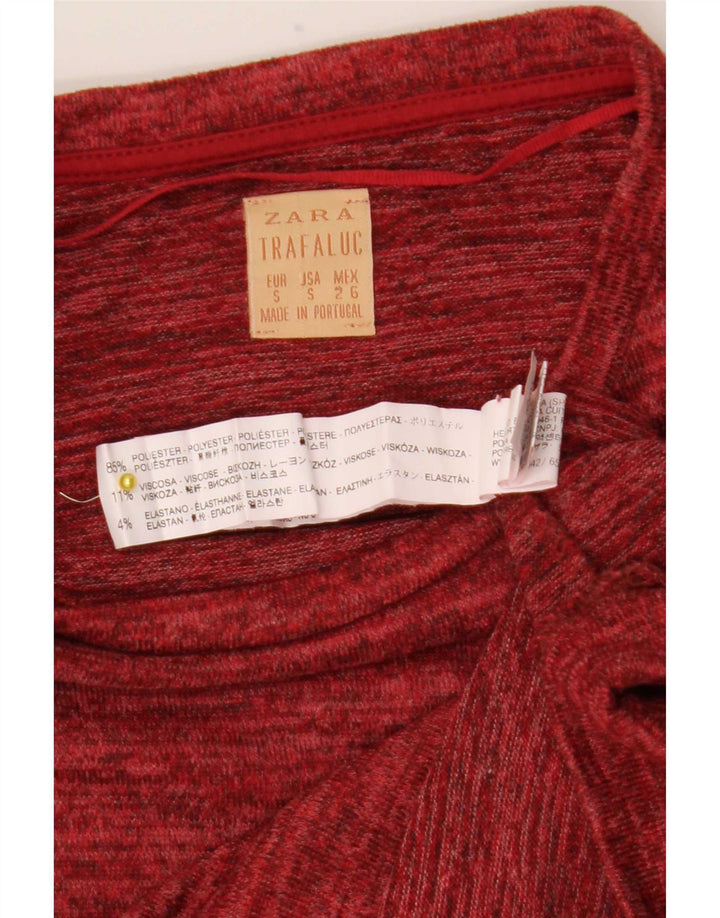 Tricou pentru femei Zara UK 10 Poliester cu pături roșii mici