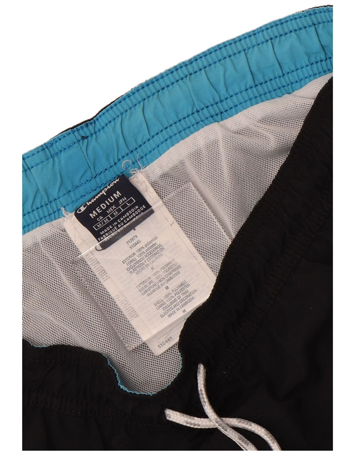 Pantaloni scurți de înot grafic pentru bărbați Champion Poliamidă neagră medie