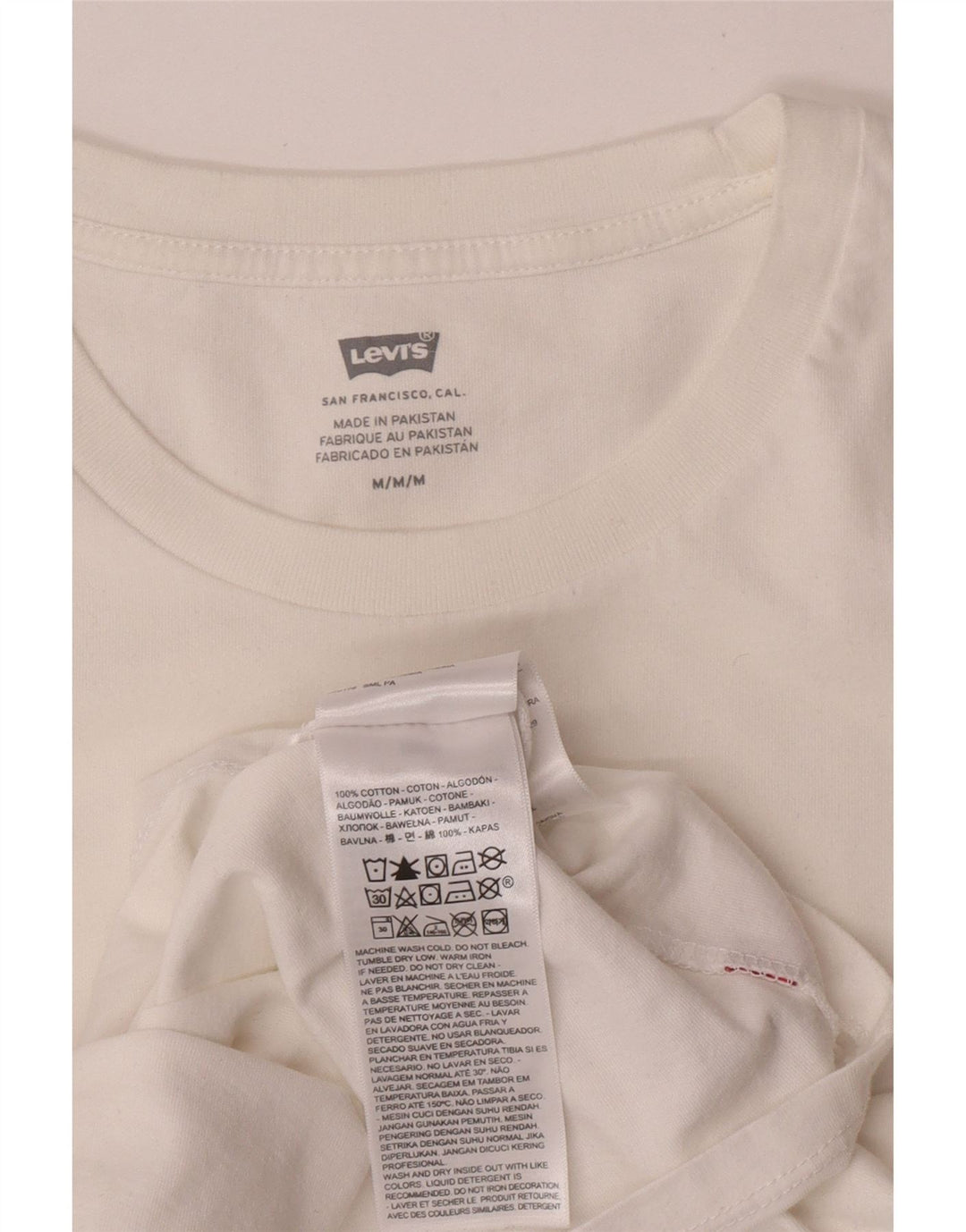 Tricou grafic Levi's pentru femei Top UK 14 Medium White Bumbac