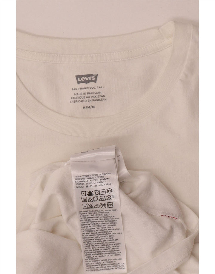 Tricou grafic Levi's pentru femei Top UK 14 Medium White Bumbac