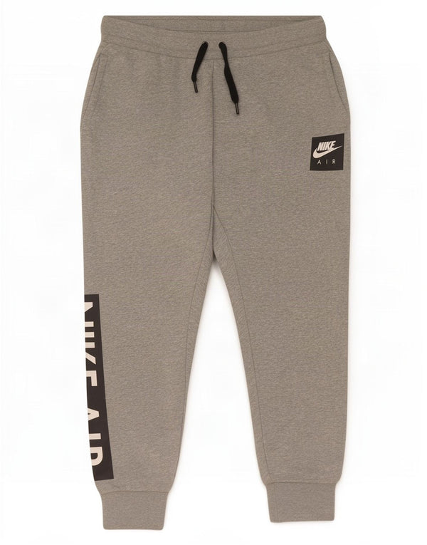 Pantaloni de trening grafic Nike pentru bărbați Pantaloni de jogging, mari, gri, bumbac color bloc