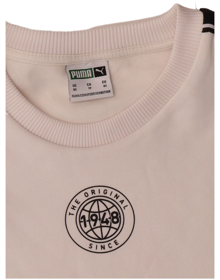 Pulover pentru bărbați PUMA XS Poliester alb