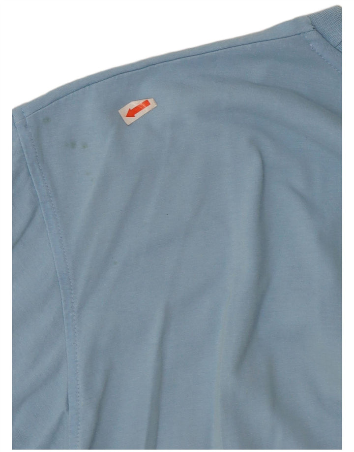 Tricou grafic pentru bărbați Lotto Top din bumbac albastru mediu