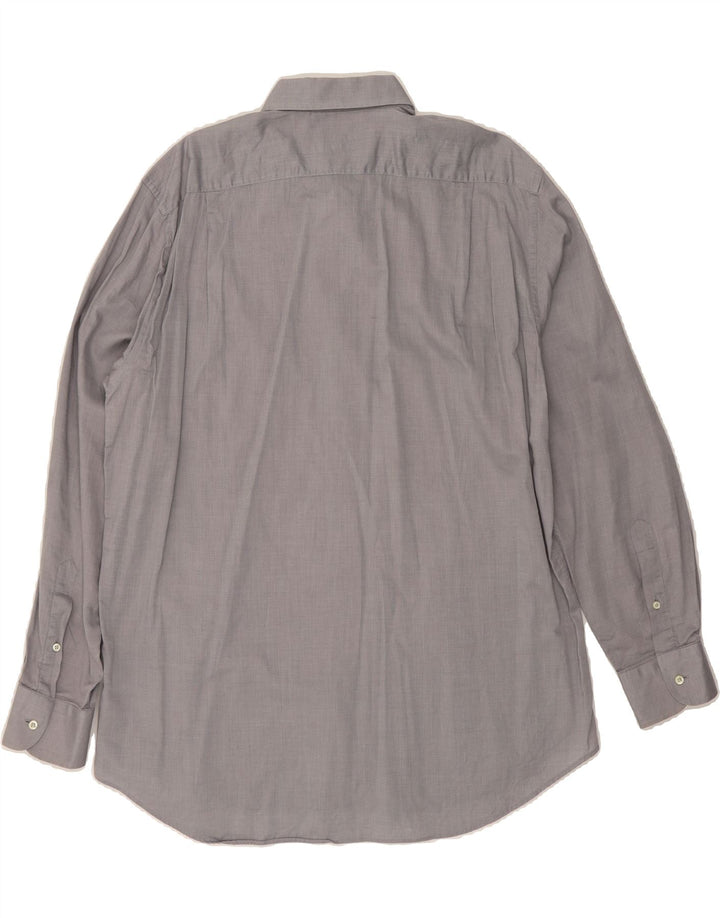 LANVIN Mens Shirt Size 43 17 XL Grey Cotton Vintage Lanvin and Second-Hand Lanvin from Messina Hembry 