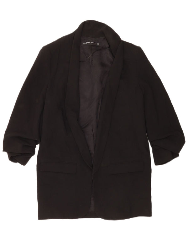 Jachetă blazer supradimensionată pentru femei Zara UK 6 XS Poliester negru
