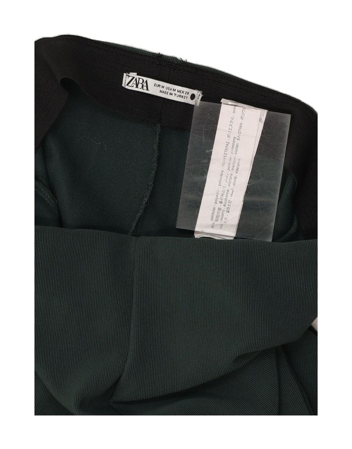 ZARA Womens Bootcut Casual Trousers Medium W28 L32 Green Polyester Vintage Zara and Second-Hand Zara from Messina Hembry 