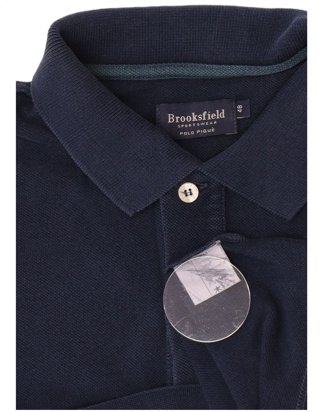 Cămașă polo Brooksfield pentru bărbați IT 48 Medium Bleumarin Bumbac