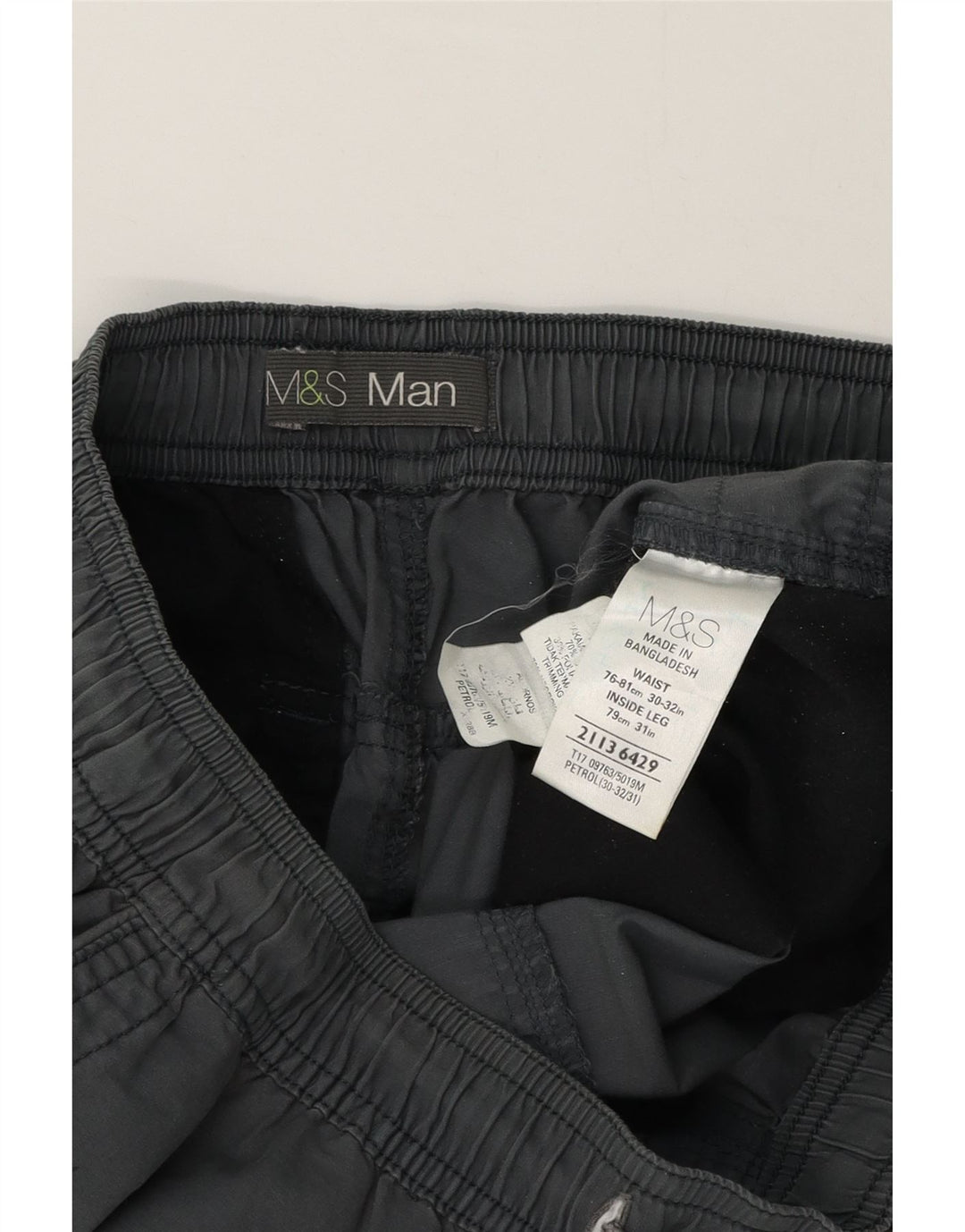 Pantaloni casual drepti pentru bărbați Marks & Spencer W32 L32 gri