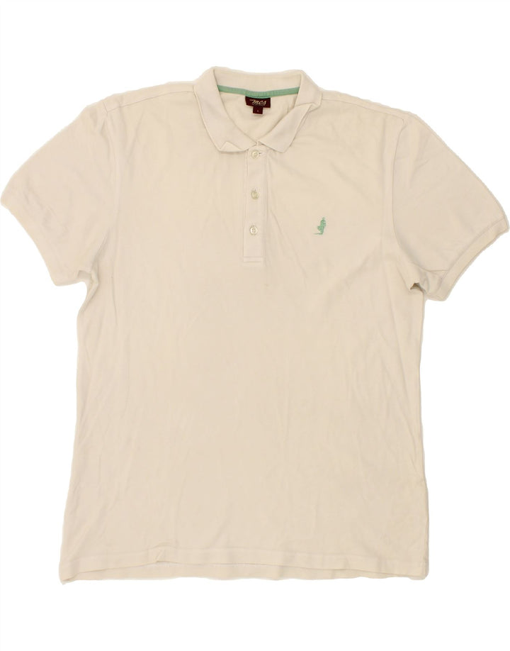 MARLBORO CLASSICS Mens Polo Shirt Large White Vintage Marlboro Classics and Second-Hand Marlboro Classics from Messina Hembry 