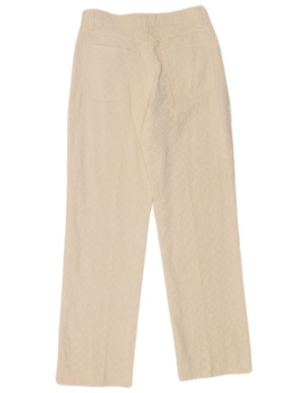 Pantaloni casual dama vintage IT 42 Medium W26 L28 White Geometric