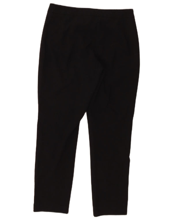 Marks & Spencer Pantaloni tăiați subțiri pentru femei UK 10 Small W28 L26 Negru