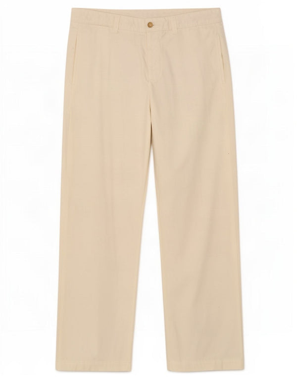 Pantaloni chino drepți, cu potrivire perfectă, pentru bărbați, Kappa, IT 52 XL W36 L31 Alb
