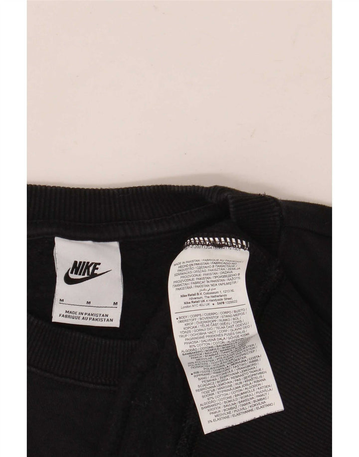 Hanorac Nike pentru bărbați, cu tăiere lentă, din bumbac mediu negru