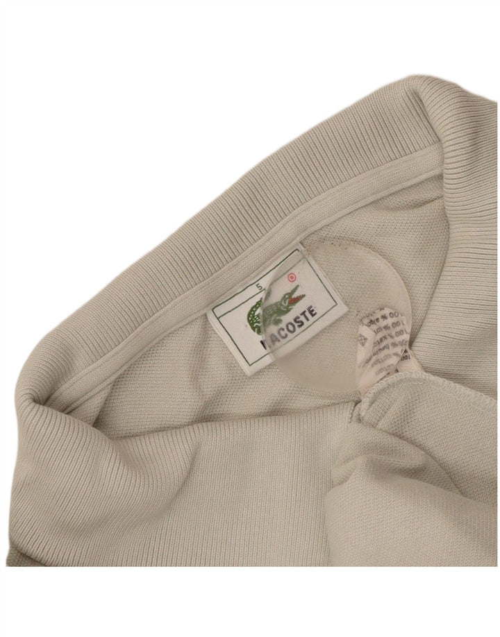 Tricou polo Lacoste pentru bărbați mărimea 5 mare bumbac gri