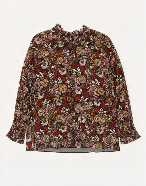 Bluză cu mânecă lungă pentru femei Zara UK 10 Mic Multicolor Floral