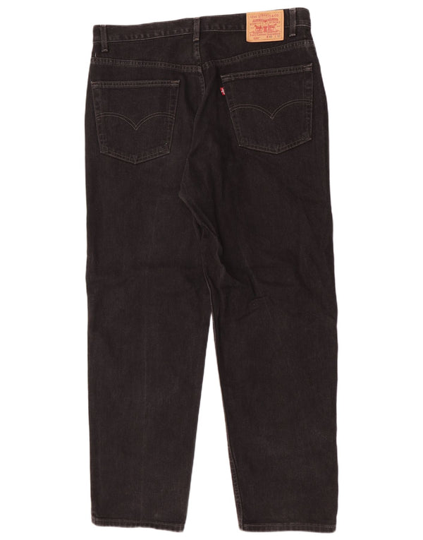 Blugi drepti pentru bărbați Levi's 550, cu ajustare relaxată, W40 L32, bumbac negru