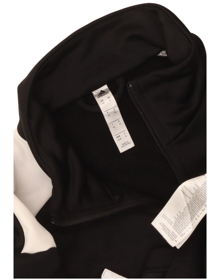 Jachetă de trening pentru bărbați Adidas, negru mediu, poliester bloc de culoare