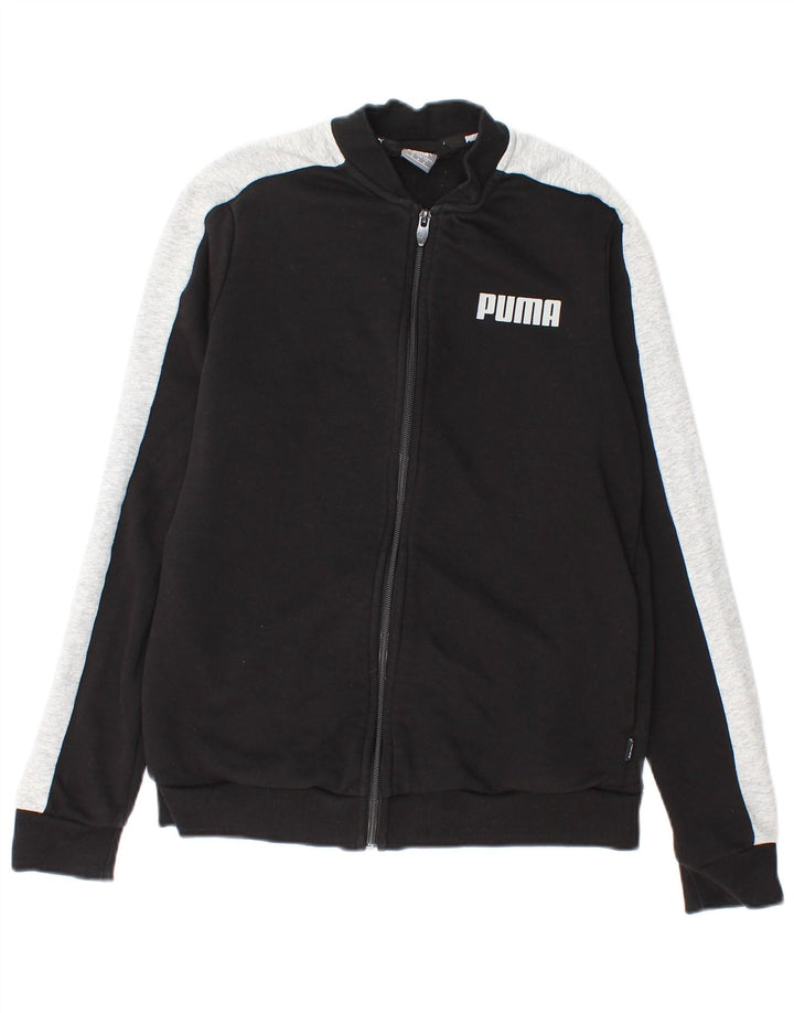 Jachetă de top cu trening grafic Puma pentru femei UK 14 Medium Black Colorblock