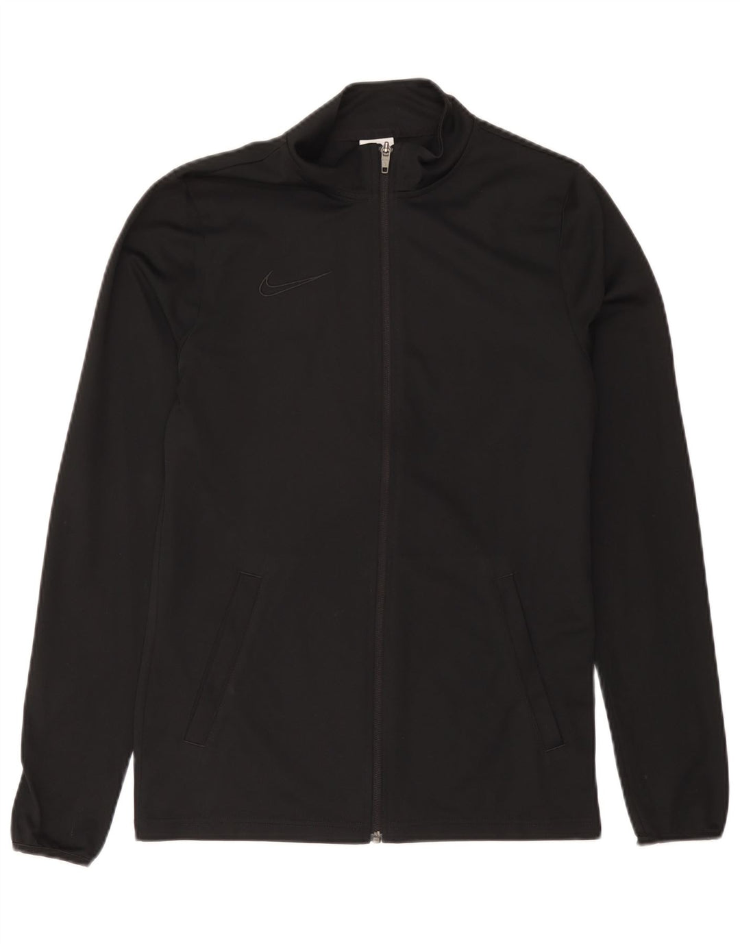 Jachetă de top pentru trening Nike Dri Fit pentru bărbați, poliester negru mic