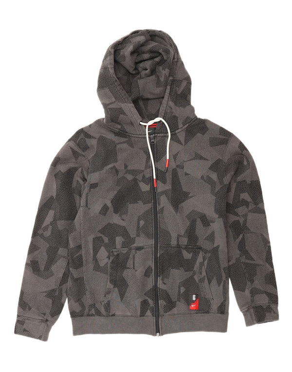 Pulover NIKE pentru bărbați, cu fermoar, gri mediu geometric