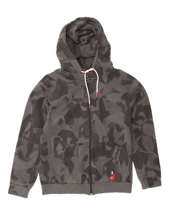 Pulover NIKE pentru bărbați, cu fermoar, gri mediu geometric