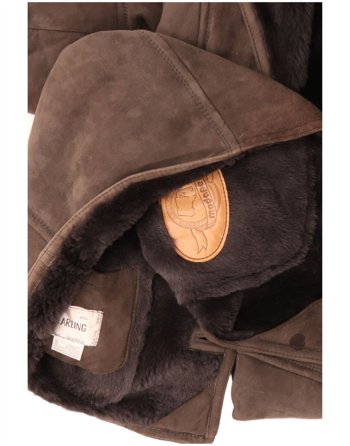 Jachetă bărbătească din shearling CONBIPEL IT 48 Maro Mediu
