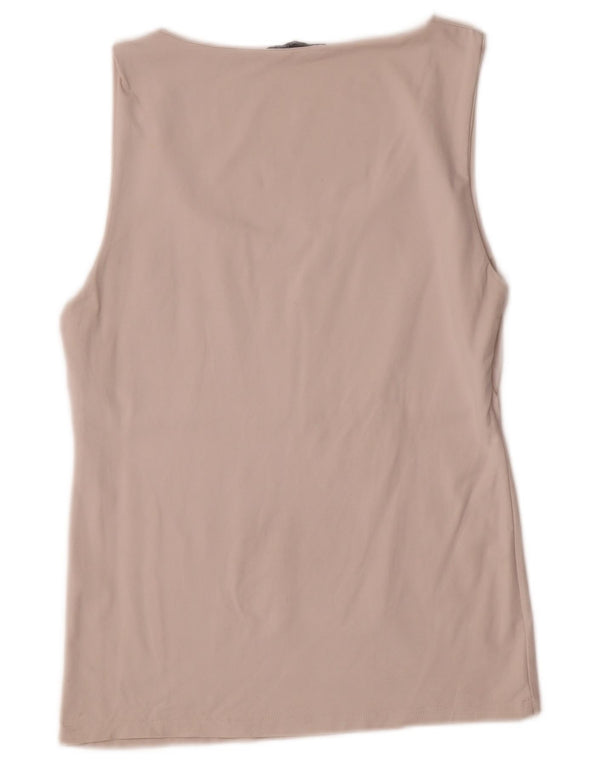 Vest Vest Top Femei Zara UK 14 Mare Poliamidă Albă