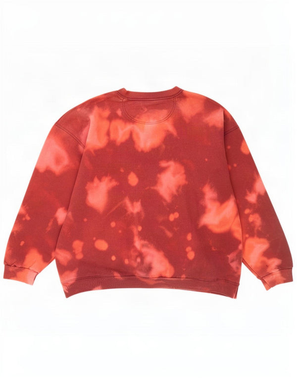 Pulover oversized pentru femei Starter UK 18 XL, bumbac Tie Dye maro