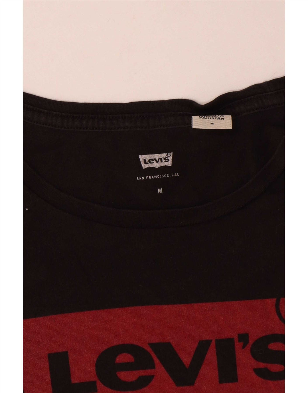Tricou cu grafic Levi's pentru femei Top UK 12 Medium Black Bumbac