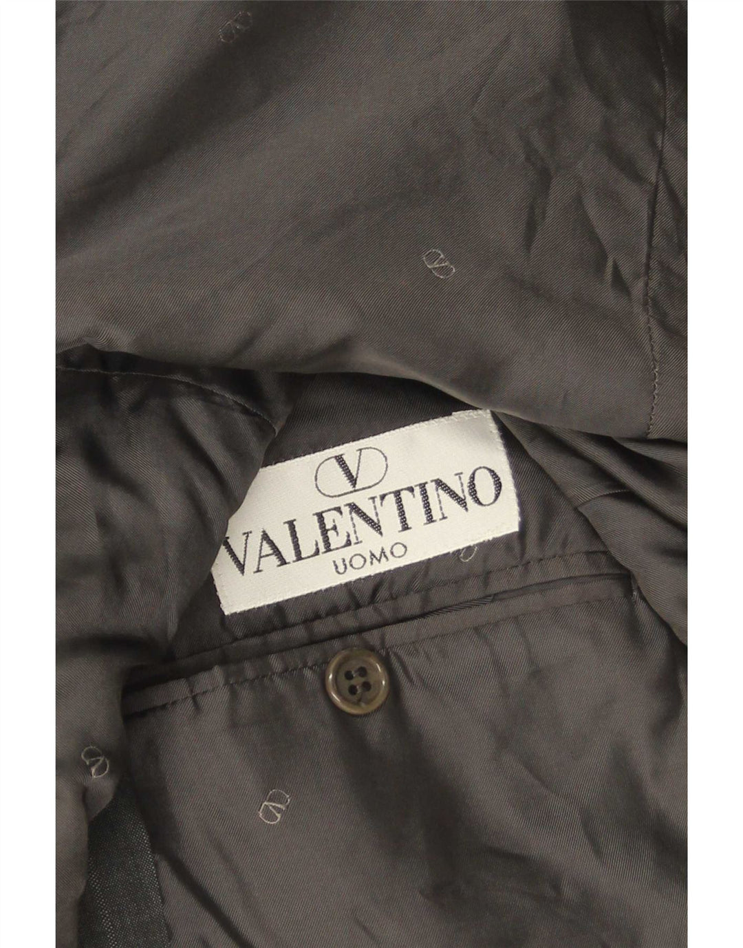 Jachetă pentru bărbați Valentino cu 3 nasturi IT 50 Lână virgină mare gri