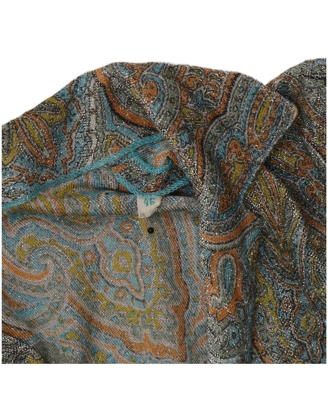 Bluză Cămașă Vintage Femei IT 46 Large Multicolor Paisley