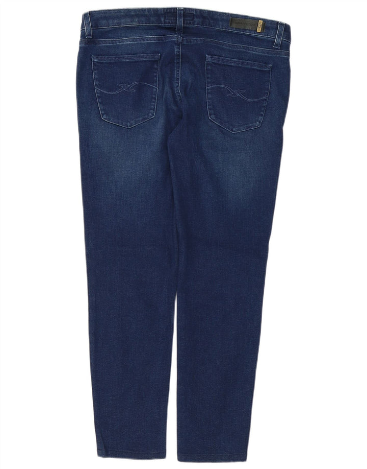 Blugi conici pentru femei TRUSSARDI W29 L28 bleumarin