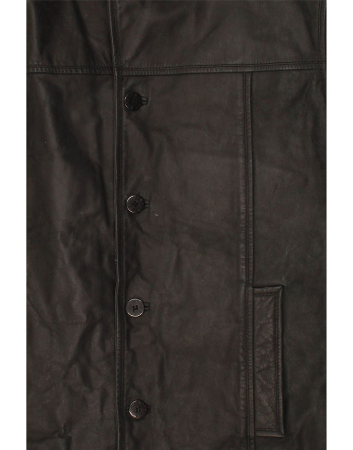 REMUS Mens Leather Jacket UK 42 XL Black Leather Vintage Remus and Second-Hand Remus from Messina Hembry 