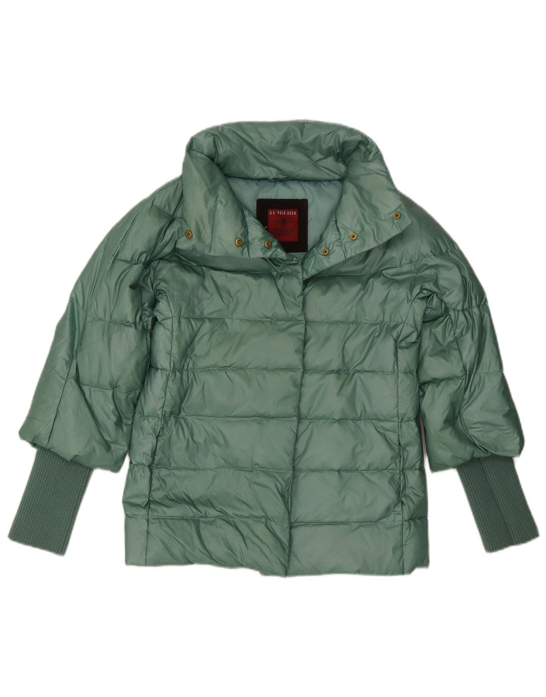 U.S. Polo Assn. Jachetă căptușită pentru femei UK 12 Poliester verde mediu