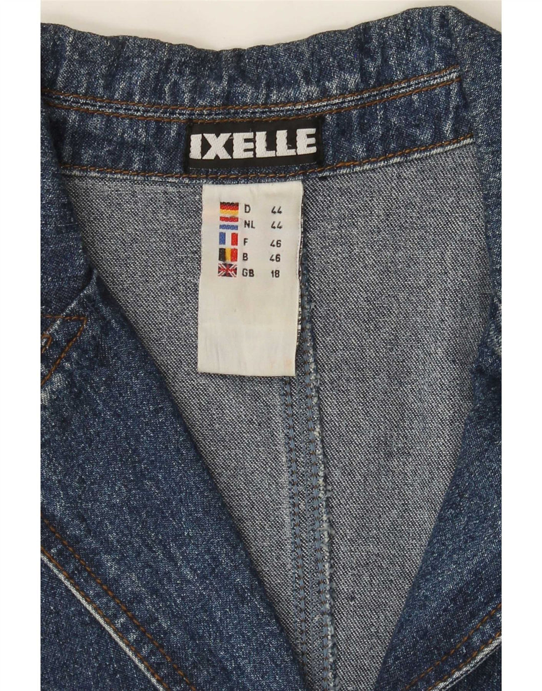 Palton de blugi vintage pentru femei UK 18 XL, bumbac albastru