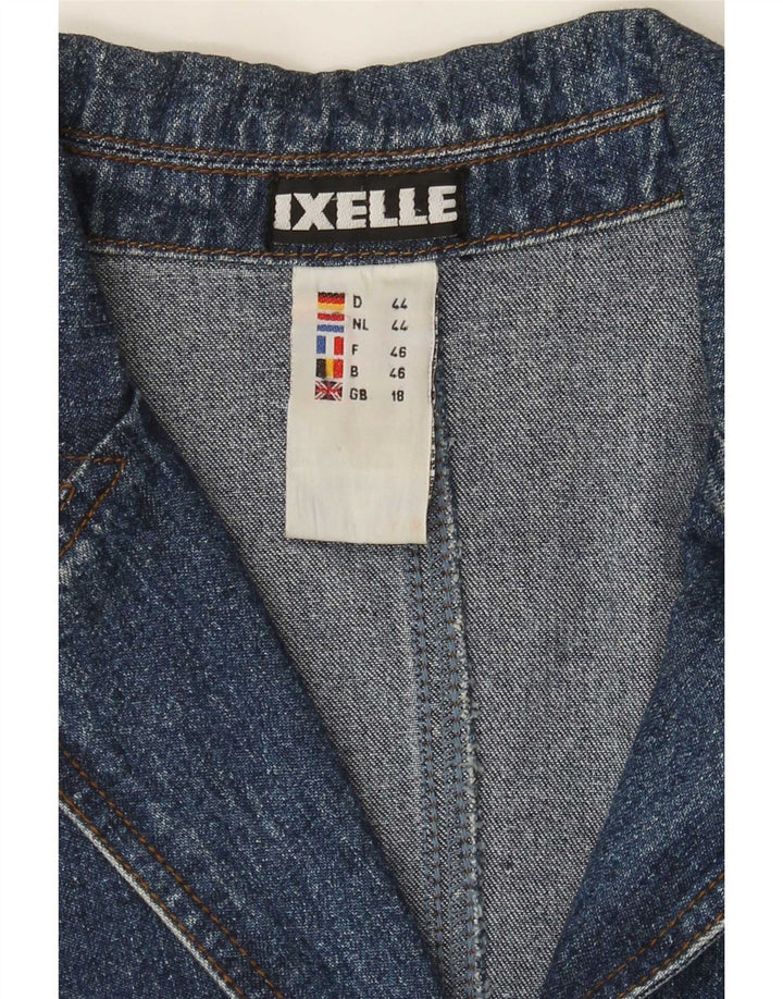 Palton de blugi vintage pentru femei UK 18 XL, bumbac albastru
