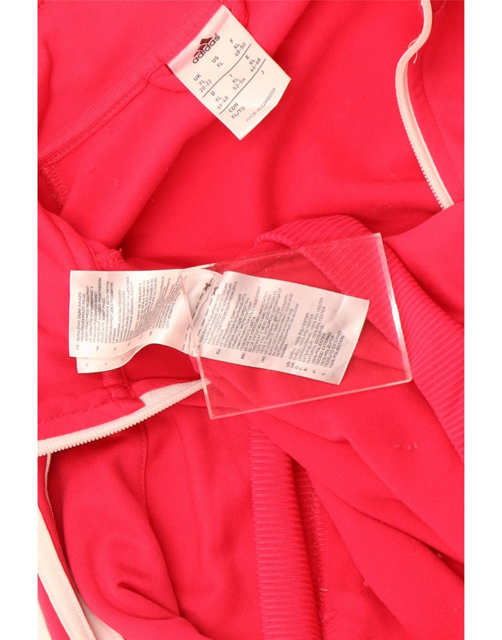 Jachetă de trening pentru femei Adidas UK 20/22 XL roz poliester
