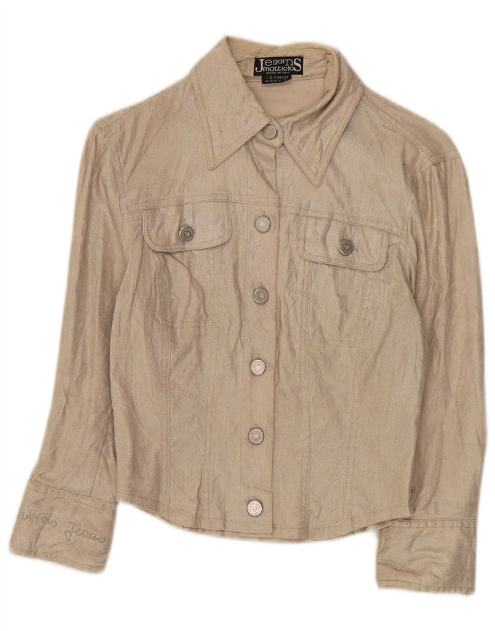 Jachetă bomber pentru femei Jegains Mattiolo UK 12 Medium Bej In
