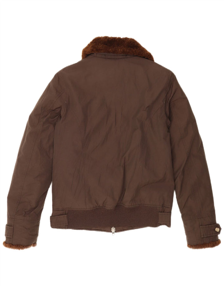 Jachetă căptușită pentru femei Woolrich UK 16, mare, maro, bumbac