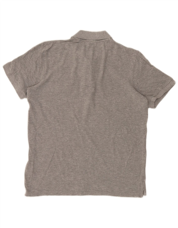 Cămașă polo cu grafică Jack & Jones pentru bărbați, bumbac cu pete gri mediu