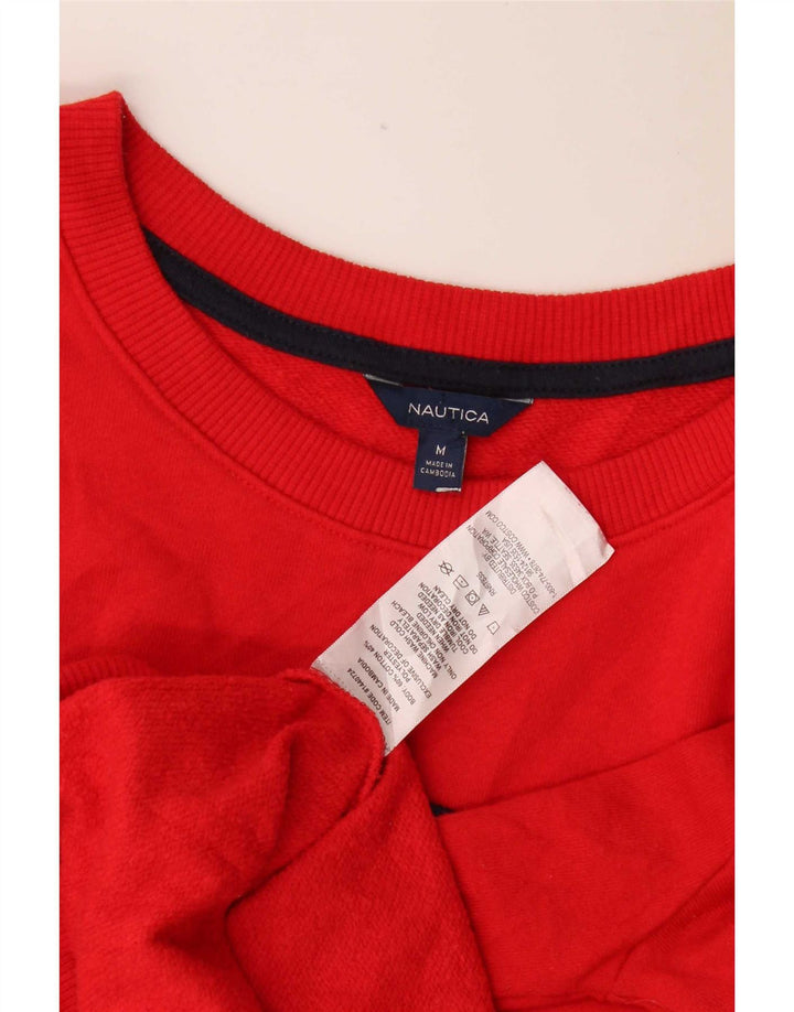 Pulover cu grafic pentru femei Nautica UK 14 Bumbac roșu mediu