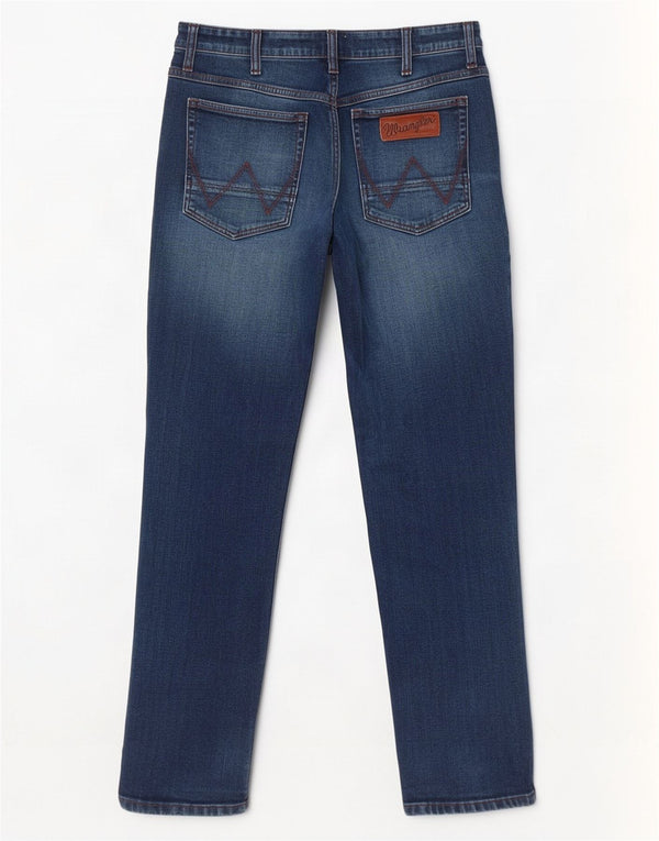 Blugi drepte Wrangler pentru bărbați Greensboro W36 L30 bumbac albastru