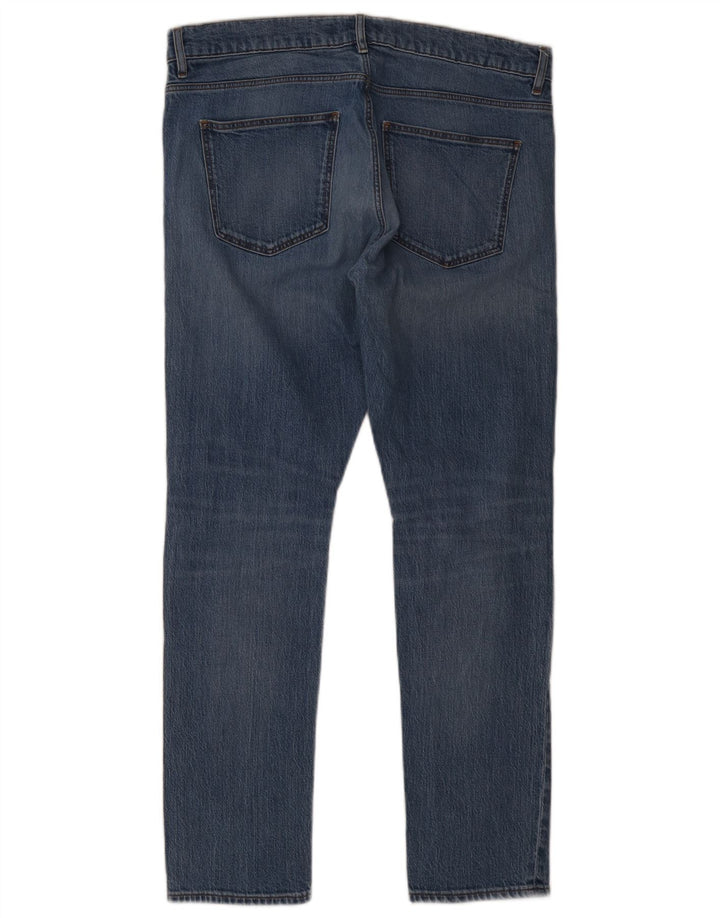 Trussardi Blugi Slim Distressed pentru bărbați W34 L31 Albastru