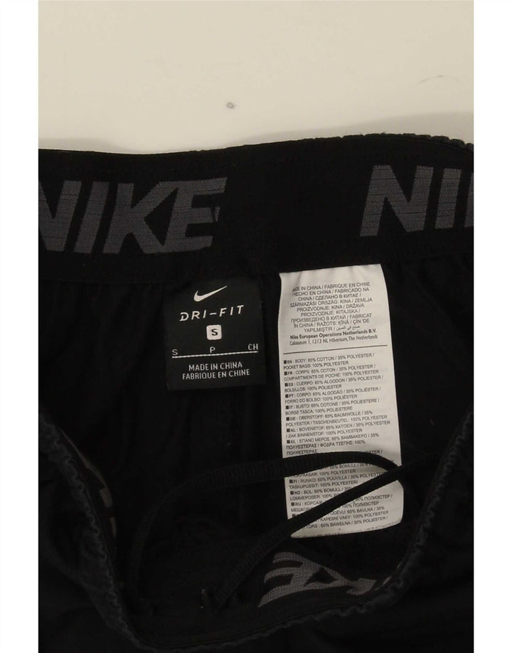 Pantaloni scurți sport Nike Dri Fit pentru bărbați, bumbac negru mic