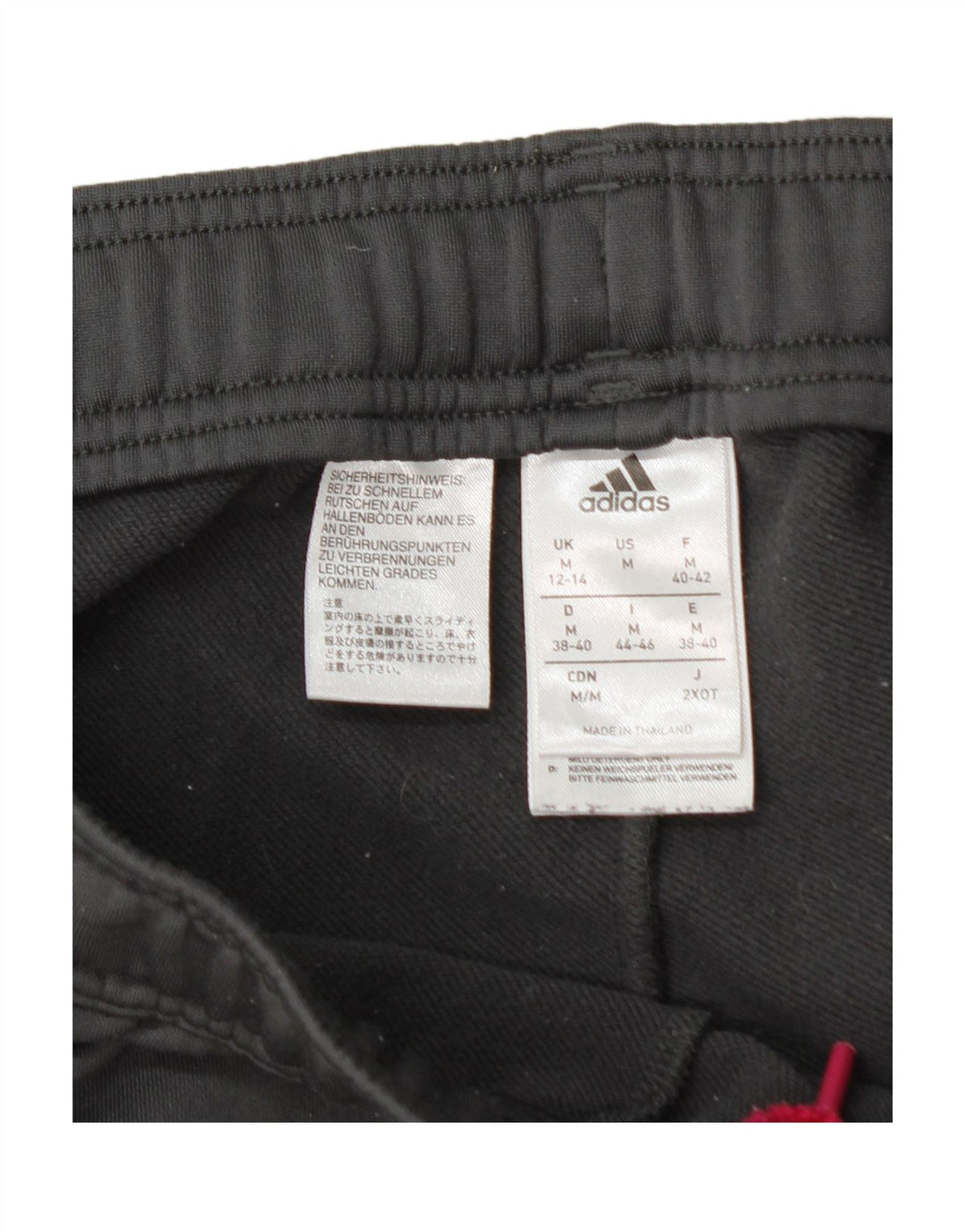 ADIDAS Womens Tracksuit Trousers Joggers UK 12/14 Medium  Grey Polyester